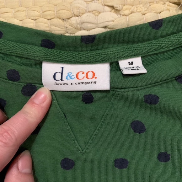 Polka Dot Cozy Oversized Sweatshirt - Picture 3 of 3